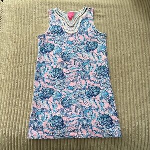 Lilly Pulitzer Girl’s Mini Harper Shift Dress A Little Jelly XL 12/14